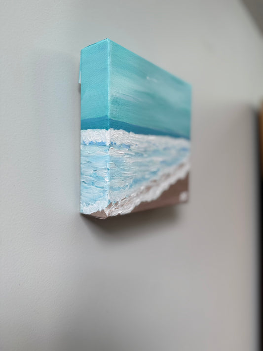 Ocean Mini #4 6”x6” Acrylic Painting