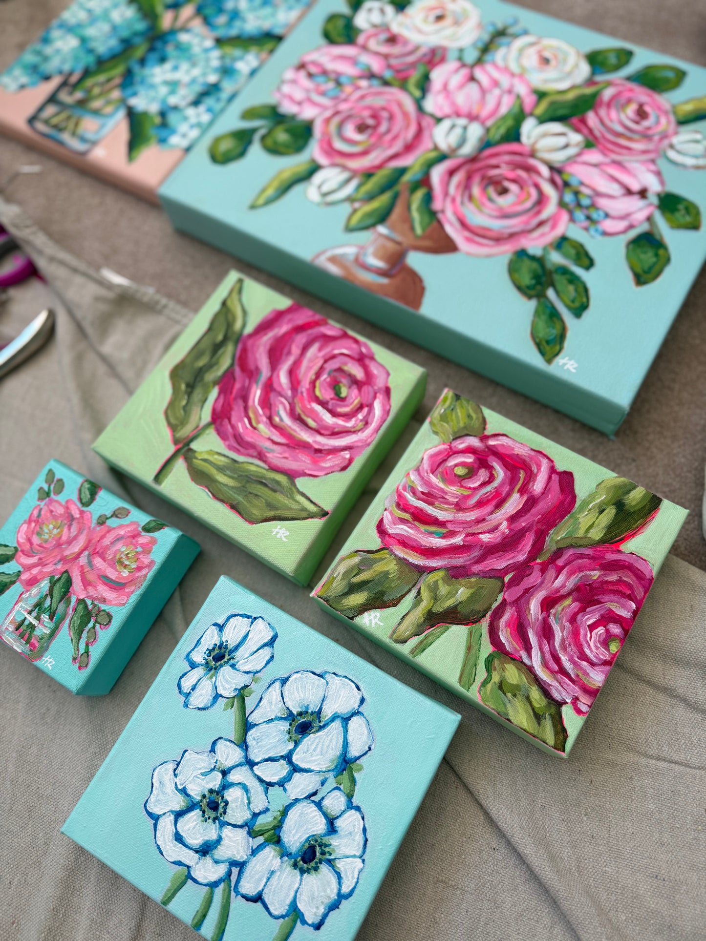 Pink Rose 6”x6”