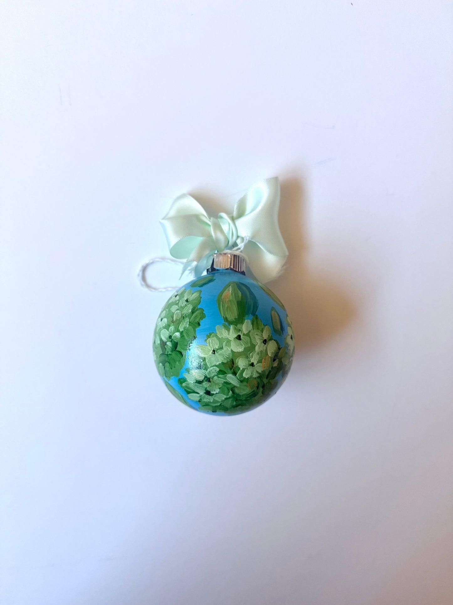 Green hydrangeas ornament