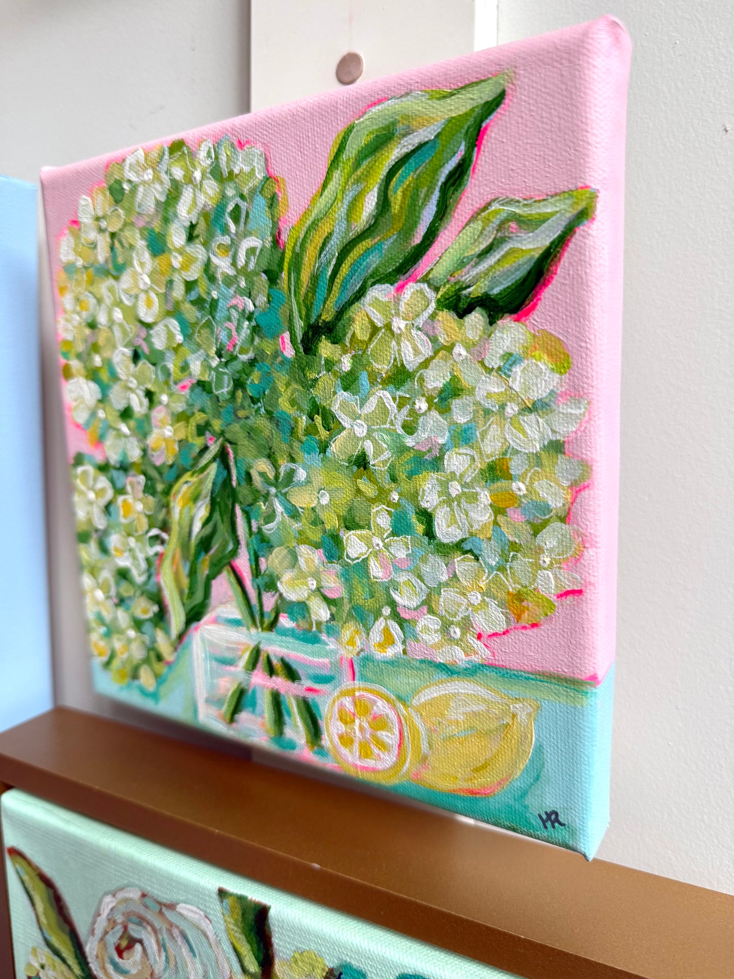 Pink Lemonade 8”x8” Painting