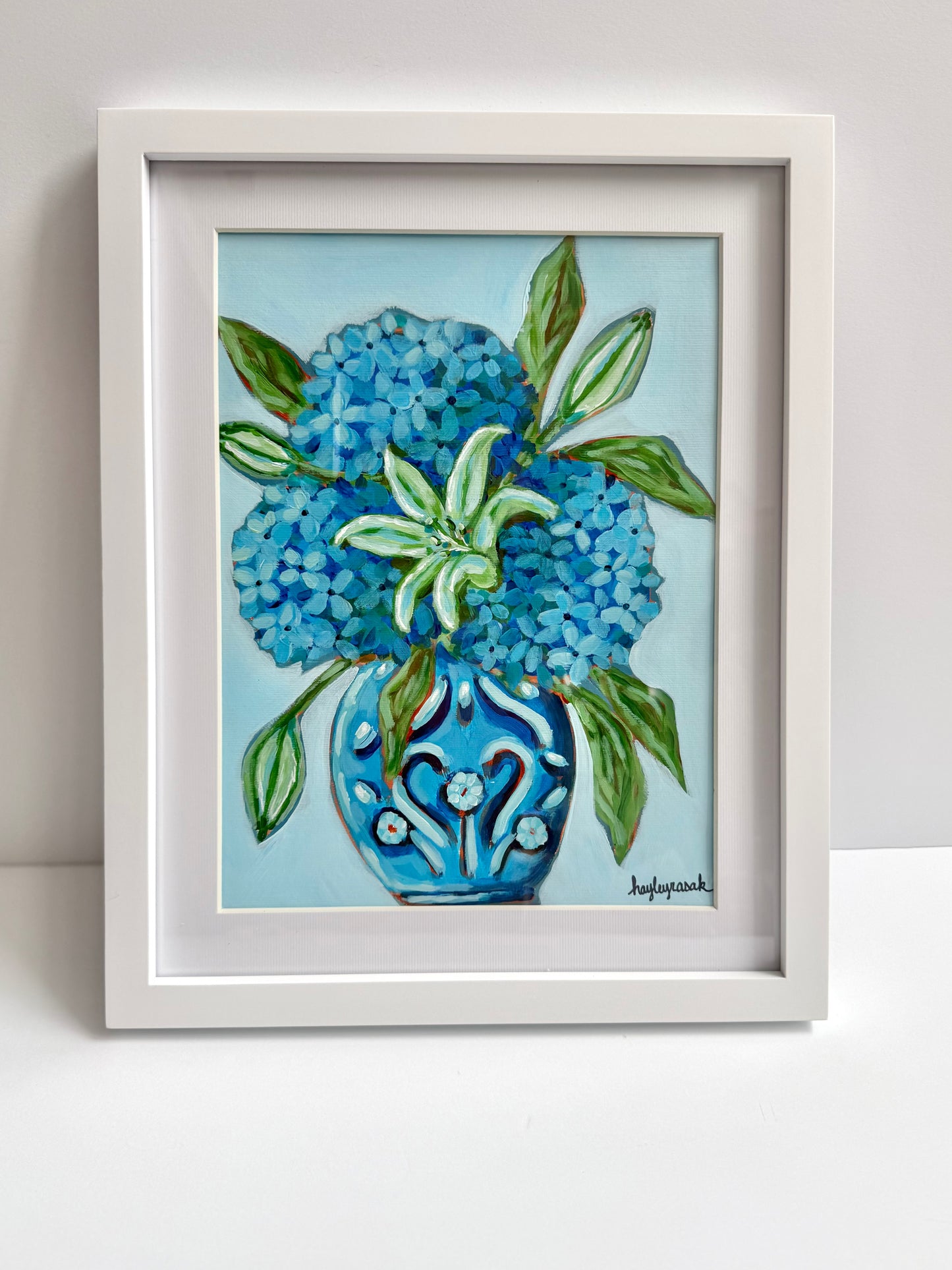 Nantucket Blooms 9”x12” Original on paper