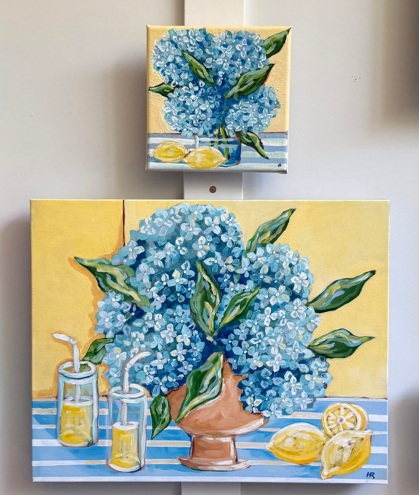 Nauti Lemons 8”x 8” Painting