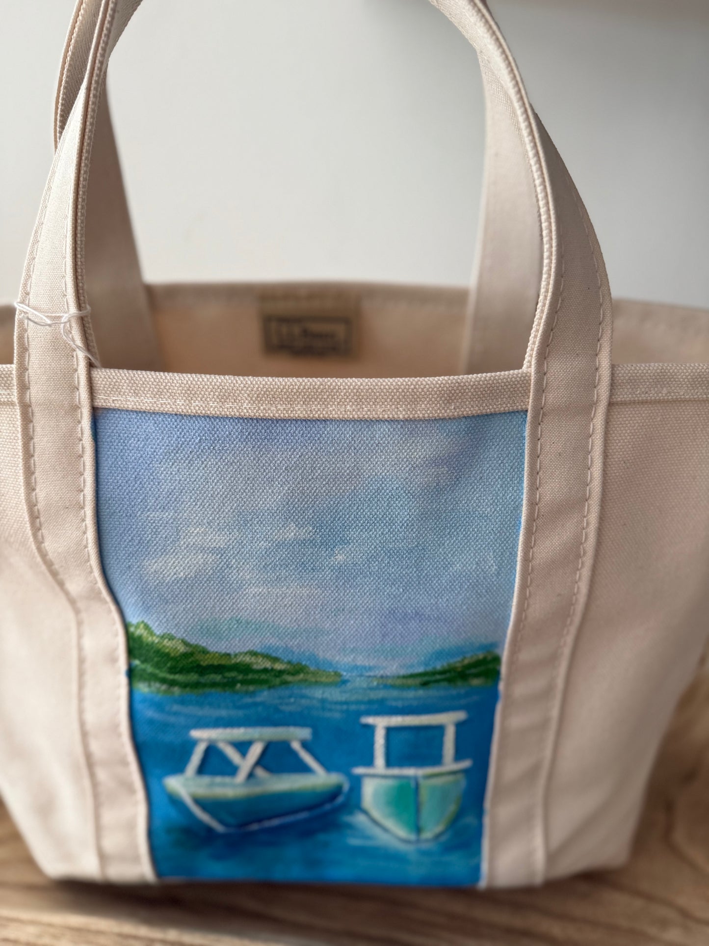 (Blue Boats) LL Bean Boat and Tote